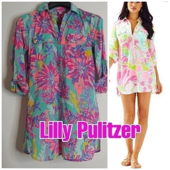 Lilly Pulitzer Dresses & Skirts - Lilly Pulitzer Captiva Tunic Cover Dress